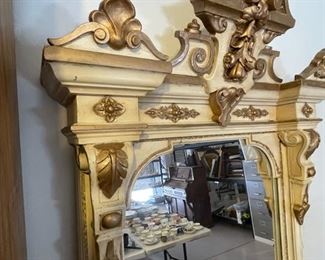 Antique Carved Wood Frame Mirror	78 x 32.5 x 9.5	HxWxD
