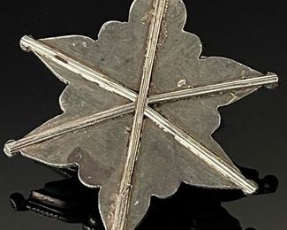 Vintage Native American Turquoise & Coral Pendant Star Charm	63x53mm	
