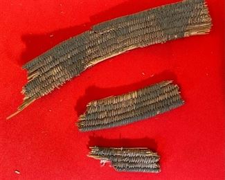 1800s Antique Apache Basket  Native American triangle Pattern	8x15.5in diameter	
