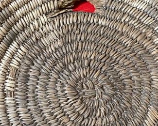 Antique Primitive Papago/Pima Tray Basket Native American Tohono O'odham	3x15.25 in diameter	
