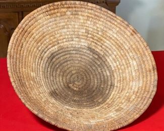Antique Primitive Papago/Pima Offering Basket Native American Tohono O'odham	5x19.25 in Diameter	
