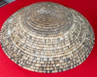 Antique Primitive Papago/Pima Offering Basket Native American Tohono O'odham	5x19.25 in Diameter	
