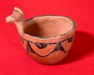 AS-IS Primitive Maricopa Native American Effigy Bowl Acoma	4.5x5x6in	HxWxD
