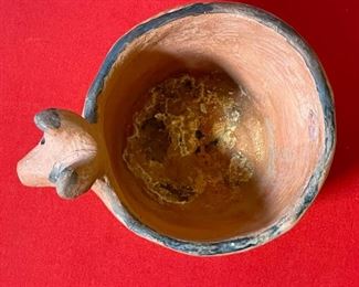 AS-IS Primitive Maricopa Native American Effigy Bowl Acoma	4.5x5x6in	HxWxD
