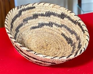 Papago/Pima  Stepped Lightning Pattern Basket Native American Tohono O'odham	2.25x9.25	
