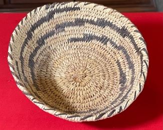 Papago/Pima  Stepped Lightning Pattern Basket Native American Tohono O'odham	2.25x9.25	
