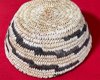 Papago/Pima  Stepped Lightning Pattern Basket Native American Tohono O'odham	2.25x9.25	

