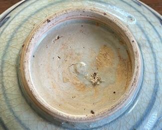 Antique Chinese Kraak Porcelain Bowl Blue & White Ming Wanli era Export Ware	3x6.5in Diameter	
