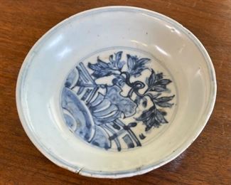 Antique Chinese Kraak Porcelain Bowl Blue & White Ming Wanli era Export Ware #3	1.25in H x 6in Diameter	
