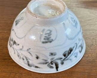 Antique Chinese Kraak Porcelain Bowl Blue & White Ming Wanli era Export Ware #4	3in H x 5.5in Diameter	