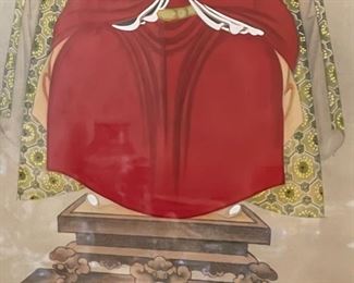 Hand Embellished Print Asian Man	28x20in	
