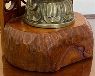 Vintage Brass Buddha Lamp Quan Yin	28 x 8 x 7	HxWxD
