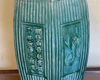 Vintage Heavy Ceramic Hexagon Chinese Garden Stool	19 x 11 x 12.5 in	HxWxD
