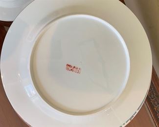 18pc Antique Japanese Porcelain Ware "decorated in hong kong" Plates	6×7.25 inch plates and 12x10.75 inch plates	
