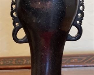 Carved Soap Stone Asian Vase	7.5 inches high	
