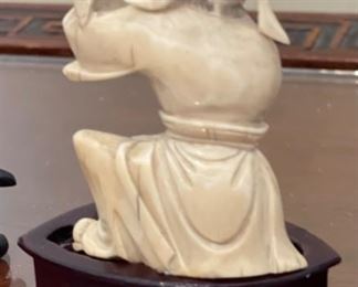 2pc Ivory Figures Chinese Carvings PAIR	3 inches high	
