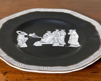 Pratt Porcelain Neoclassical Greek Plate	8.75in Diameter	
