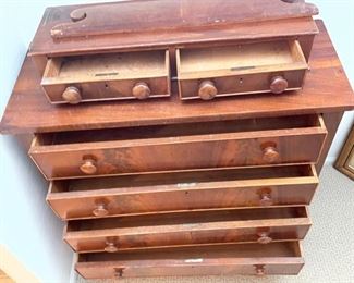 Antique 6 Drawer Dresser	49x49.5 x 17in	HxWxD
