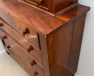 Antique 6 Drawer Dresser	49x49.5 x 17in	HxWxD
