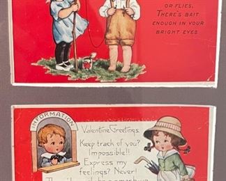 framed Vintage Valentine cards Framed	Frame: 11 x 9in	
