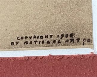 Framed Foul Cartoon National Arts	Frame: 8 x 9.7	
