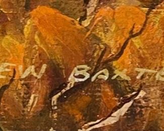 Original Art Lew Baxter  Creek Landscape no frame	18 x 24	
