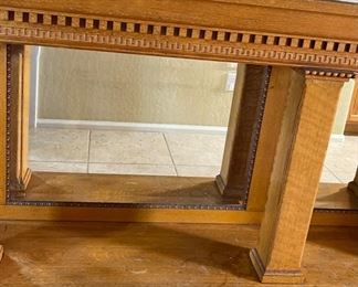 Huge Antique Oak Mirror Back Bar Counter	40. 5 x 87x 19in	HxWxD
