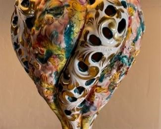 Antique Porcelain Vase Lamp	37 inches high	
