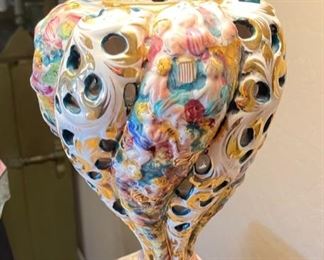 Antique Porcelain Vase Lamp	37 inches high	
