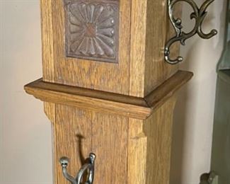 Antique Oak Coat Hanger Ship Light	73 x 13.5 x 13.5 in	HxWxD
