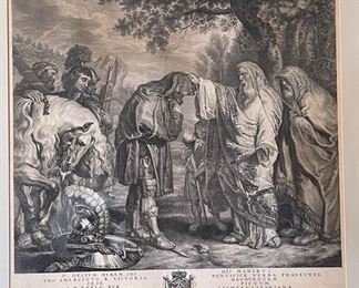 Antique Etching Decius Mus preparing for Death After: Peter Paul Rubens Andreas Schmutzer	Frame: 30 x 31in	
