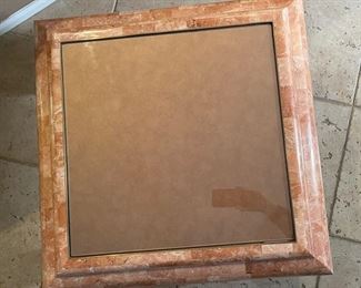 Mission Furniture Travertine Tile Table Single	21.5 x 27 x 27in	HxWxD
