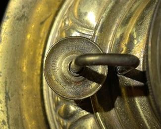 Antique Brass Oil Lamp Green Shade	24 x 10 x 10in	HxWxD
