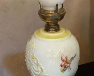 Antique Hand Painted Glass Lamp	16 x 5 x 5in	HxWxD
