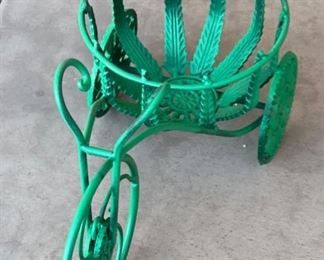 Wrought Iron Patio Tricycle Basket	9x16x10in	HxWxD
