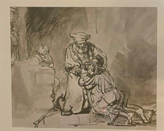 Framed Print Etching	15.5 x 19.25in	
