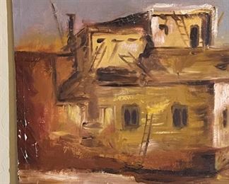 Original Art Mexican villa	18x24in	
