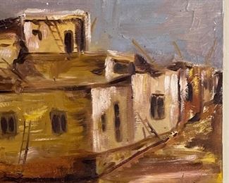 Original Art Mexican villa	18x24in	
