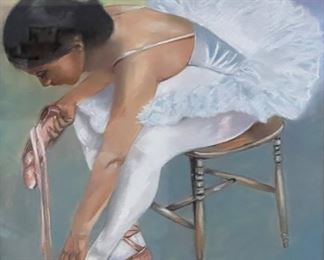 Original Art Pastel Ballerina	19.25 x 15.25 in	
