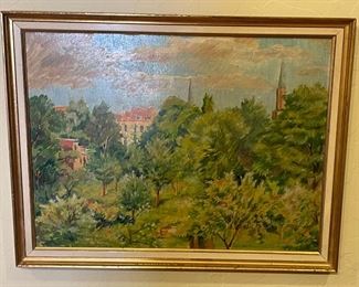 Original Art JH Vosskuehler German Street #2	14 x 17.5in	
