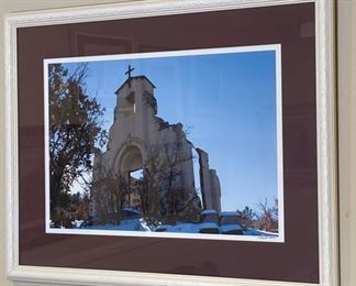 Framed Photo Church Signed	20 x 26in	
