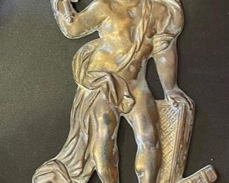 Metal Medical Caduceus Baby Door Plaque Cast Iron	12x5.5 inches	
