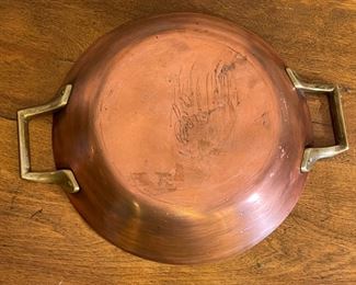 Paul Revere Double Handle Copper Tinned Pan	10.5in Diameter	
