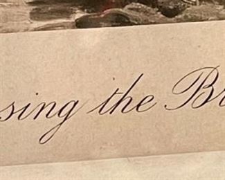 Crossing The Brook etching by S. Brooks Framed Print	Frame: 16.5 x 20.5in	
