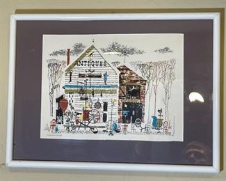 Ronald Julius Christensen Collector's Delight Antiques Framed Print	Frame: 15.5 x 21.25in	
