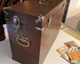 Vintage Excelsior 7 Drawer Wood Machinist Tool Box Chest Original Parts	15 x 21 x 8	HxWxD
