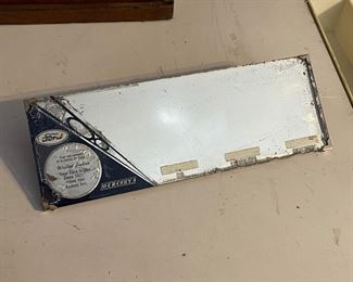 1950s Antique Ford Dealer promo Visor Mirror Vintage Mercury 8	3.5 x 10	
