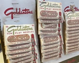 Goldtone  Phonograph Needles Store Display with Phono Stylus	13 x 10	
