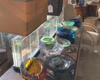 Crystal Lamps and Murano Glass Vessels