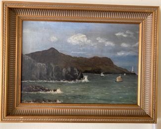 Island-scape Framed painting